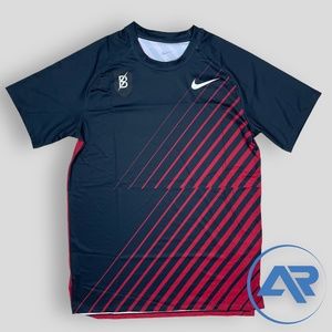 Nike Pro Elite Bowerman Track Club Warm-Up Shirt Blk/Red CW7675-010 Men's Sizes